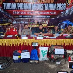 Bareskrim Polri Sita 36 Ribu Liter Solar dari Praktik Kilang Minyak Ilegal di Muratara