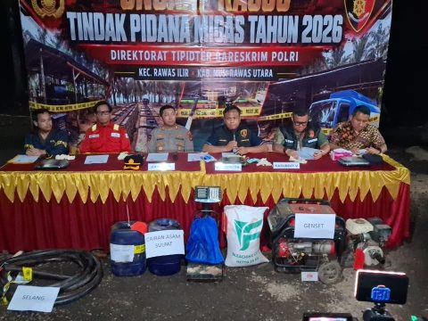 Bareskrim Polri Sita 36 Ribu Liter Solar dari Praktik Kilang Minyak Ilegal di Muratara